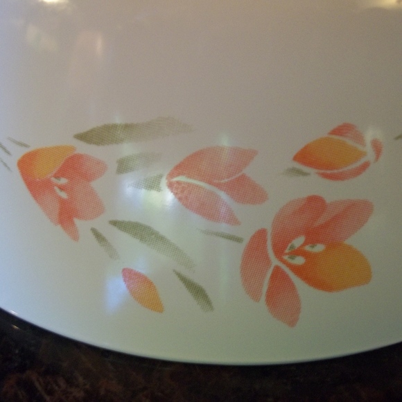 Corning Ware Peach Floral 1 Pint Sauce Pan - Picture 4 of 6